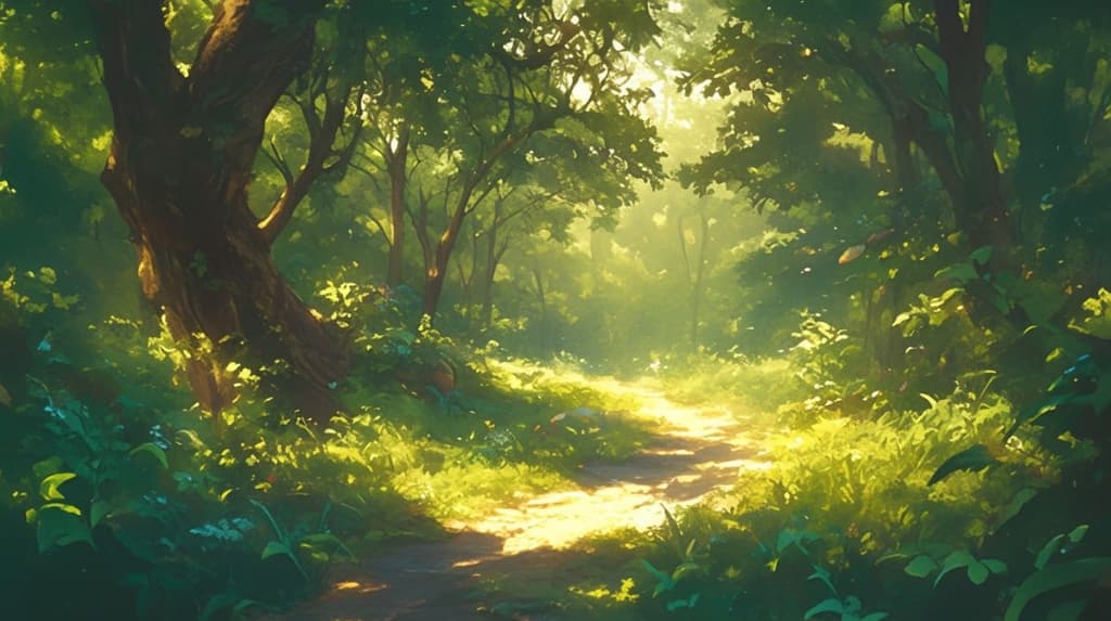 Support Lush Forest Backdrop